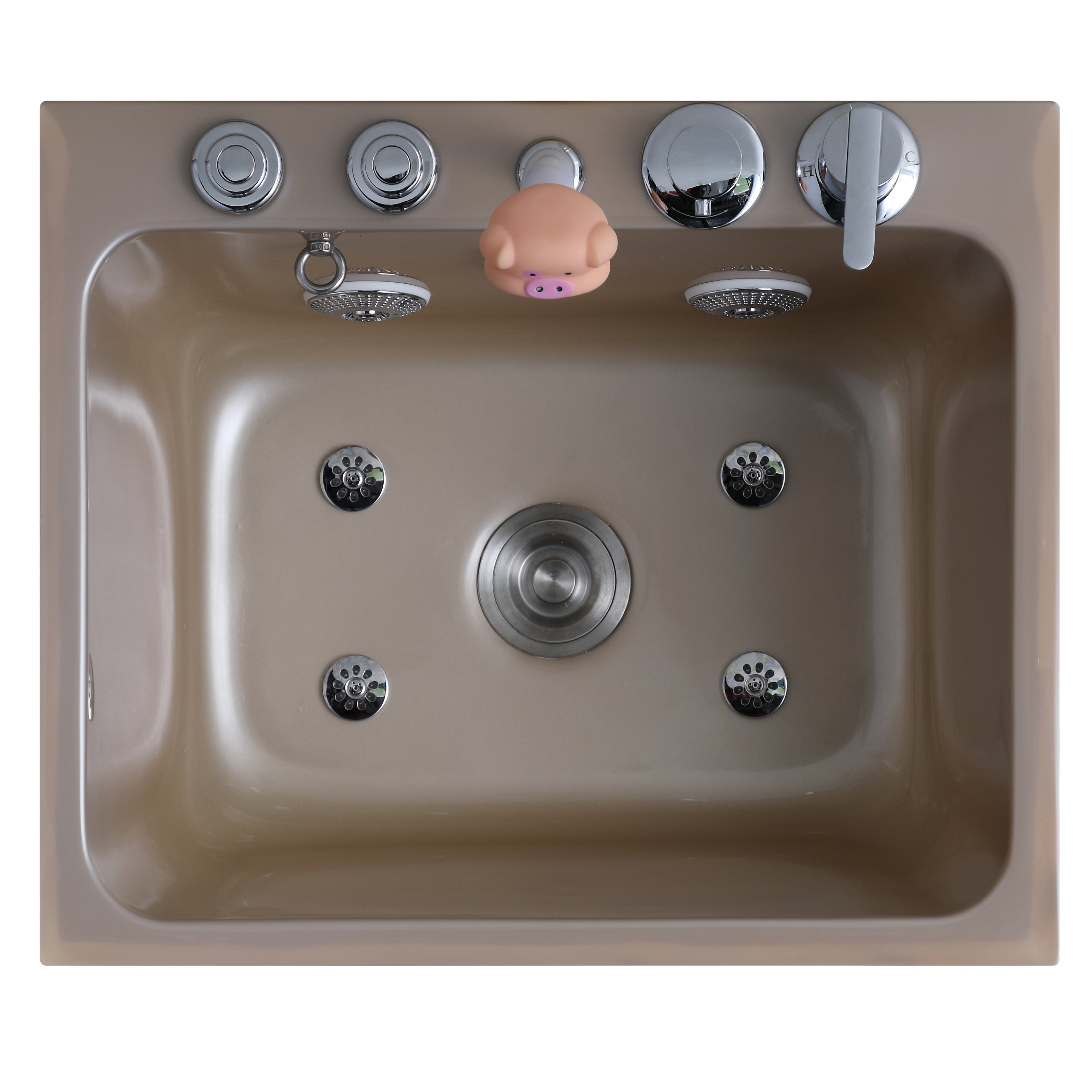C1 Luxury Acrylic Pet Spa Tub with Hydro Massage & LED Bubbles