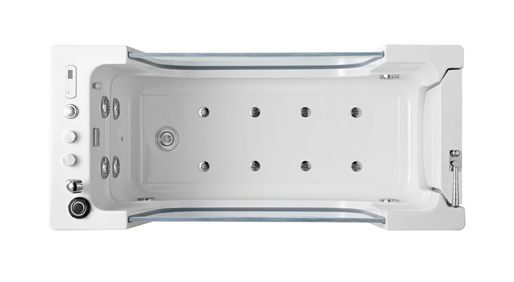 C6 Walk-In Luxury Pet Spa Bathtub for Large Dogs with Smart Hydrotherapy System