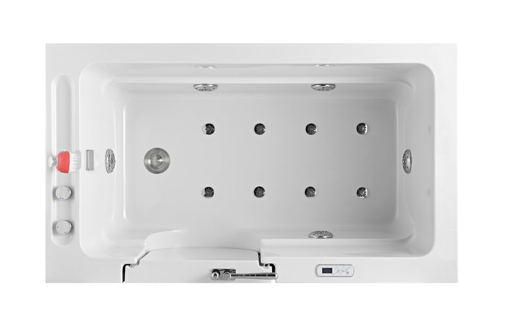 C9 Front-Entry Luxury Pet Spa Bathtub with Bubble Massage, Hydro Comfort & Smart Thermostatic Control System