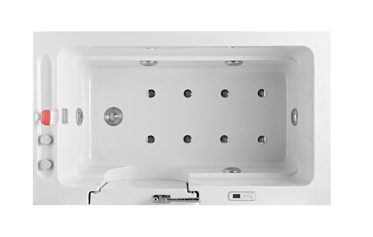 C9 Front-Entry Luxury Pet Spa Bathtub with Bubble Massage, Hydro Comfort & Smart Thermostatic Control System